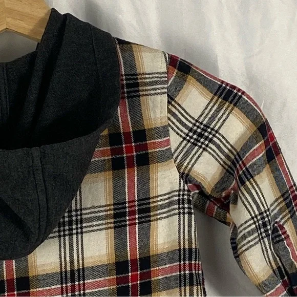 Art Class Toddler Boy Hooded Flannel Long Sleeve Button Up Shirt Size 2T - Picture 13 of 16